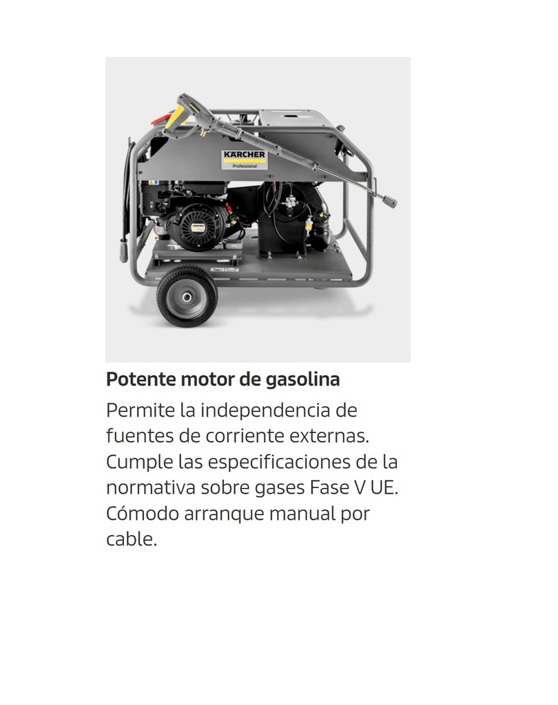 Hidrolavadora Autonoma Agua Caliente Hds 8/20 G 200 Bar Gasolina 13 L/min Karcher