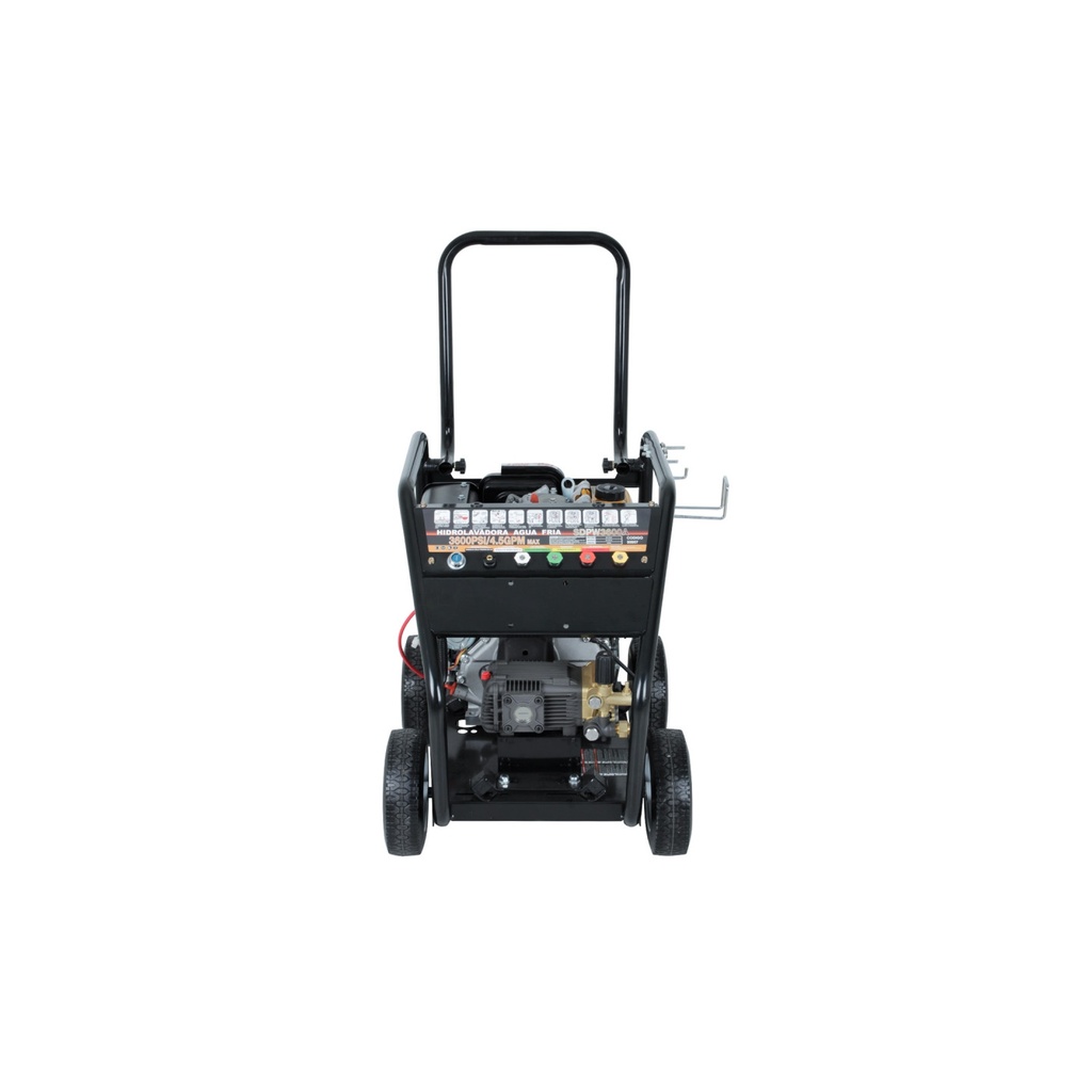 Hidrolavadora Autonoma de Agua Fría Motor Diesel Partida Eléctrica Presión 248 bar 17 lts/min. 10hp Marca SDS