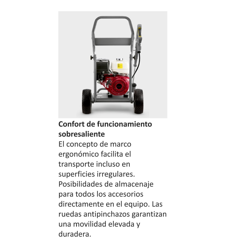 Hidrolavadora de Agua Fría Autónoma Gasolina Modelo HD 9/21 G EU Marca Karcher