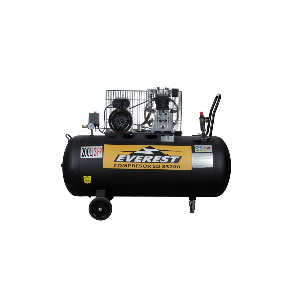 Compresor SD83200 3 Hp 200 L  220 V 12,35 Cfm Everest