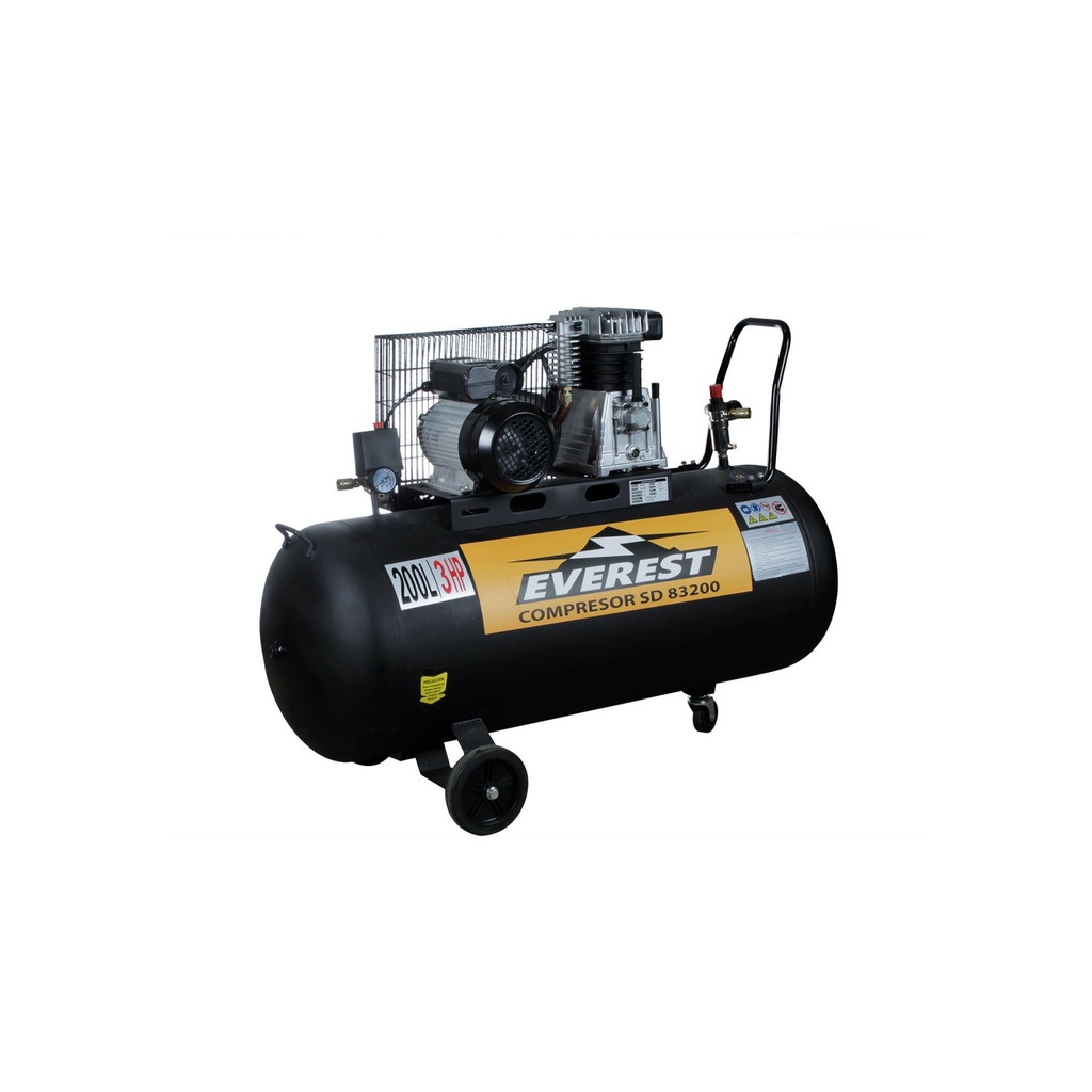 Compresor SD83200 3 Hp 200 L  220 V 12,35 Cfm Everest