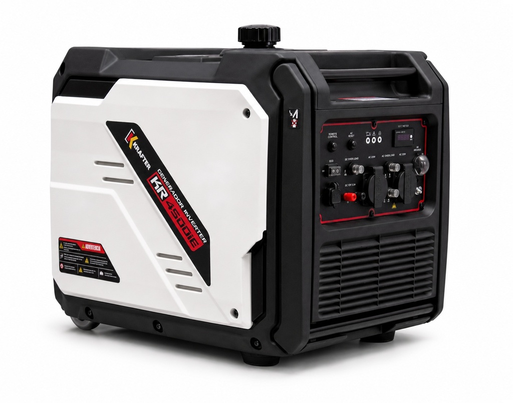 Generador Inverter KR4500IE Gas. 4kva 220 V Krafter