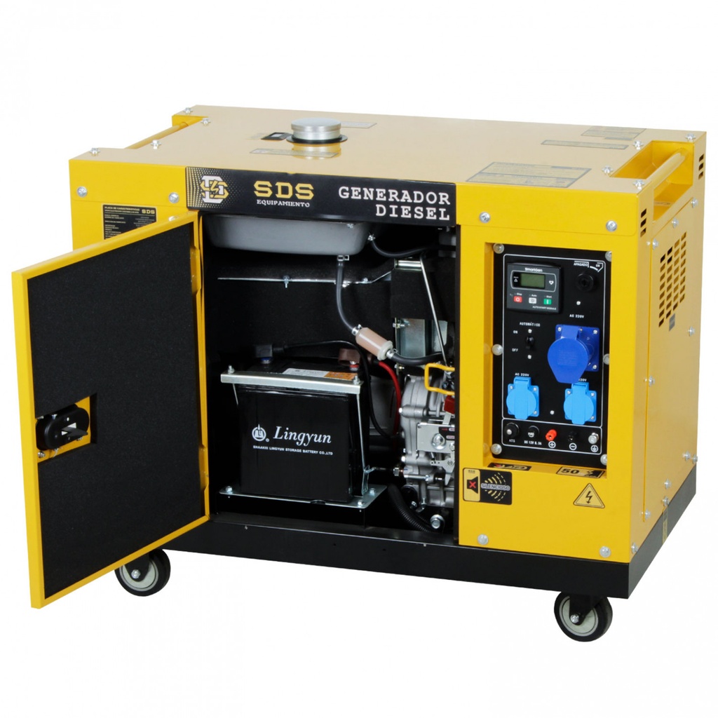 Generador Diesel Insonorizado SDG8500S-ATS 6,5 KW 220 V Sds Power