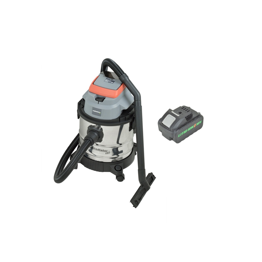 Aspiradora Inalámbrica 18V 20 L 2 Bat 2Ah+Cargador