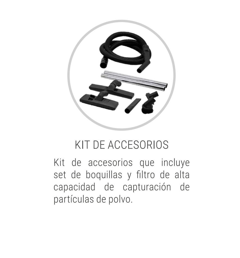 Aspiradora Polvo y Agua 580 70L 1200W Luster