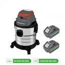 Aspiradora Inalámbrica 18V 20 L 2 Bat 2Ah+Cargador Gladiator